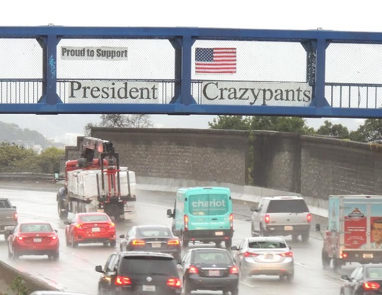 Proud to support President Crazypants